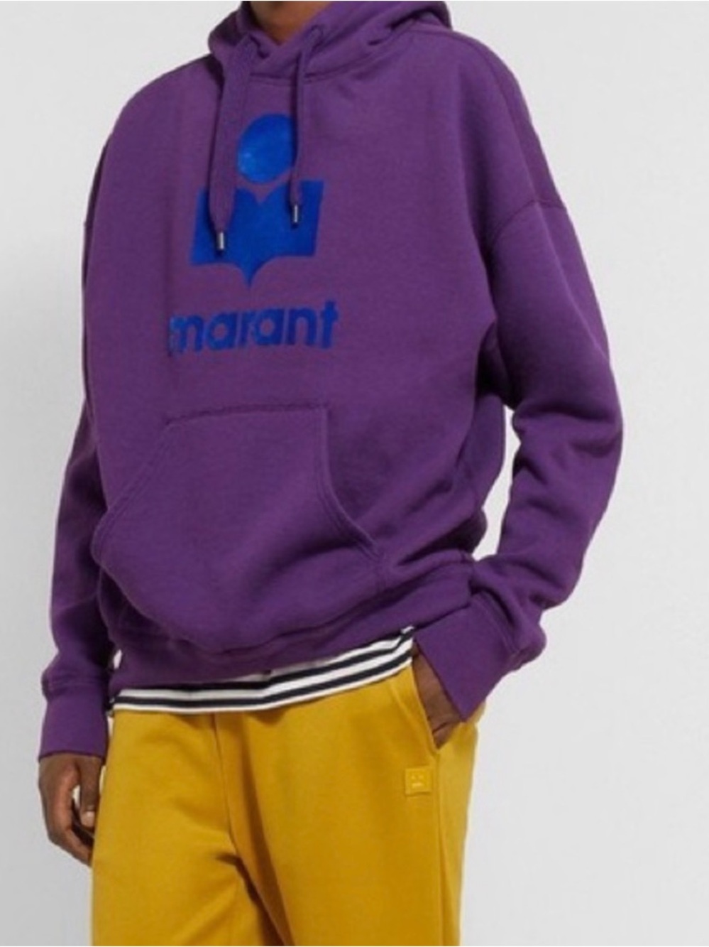 Isabel Marant Miley Purple Logo Hoodie - Picture 2 of 10